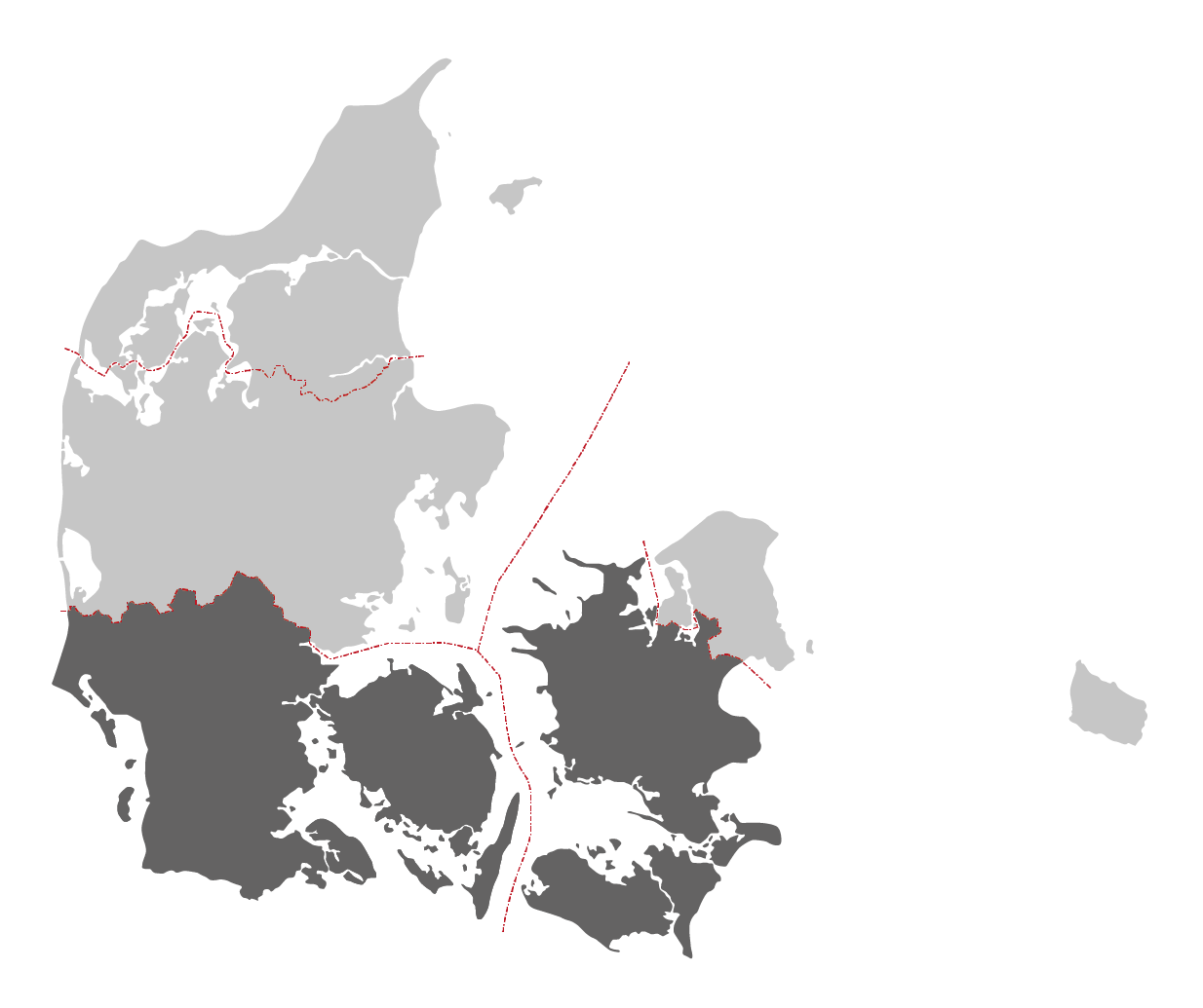 Region Syddanmark, Region Sjælland